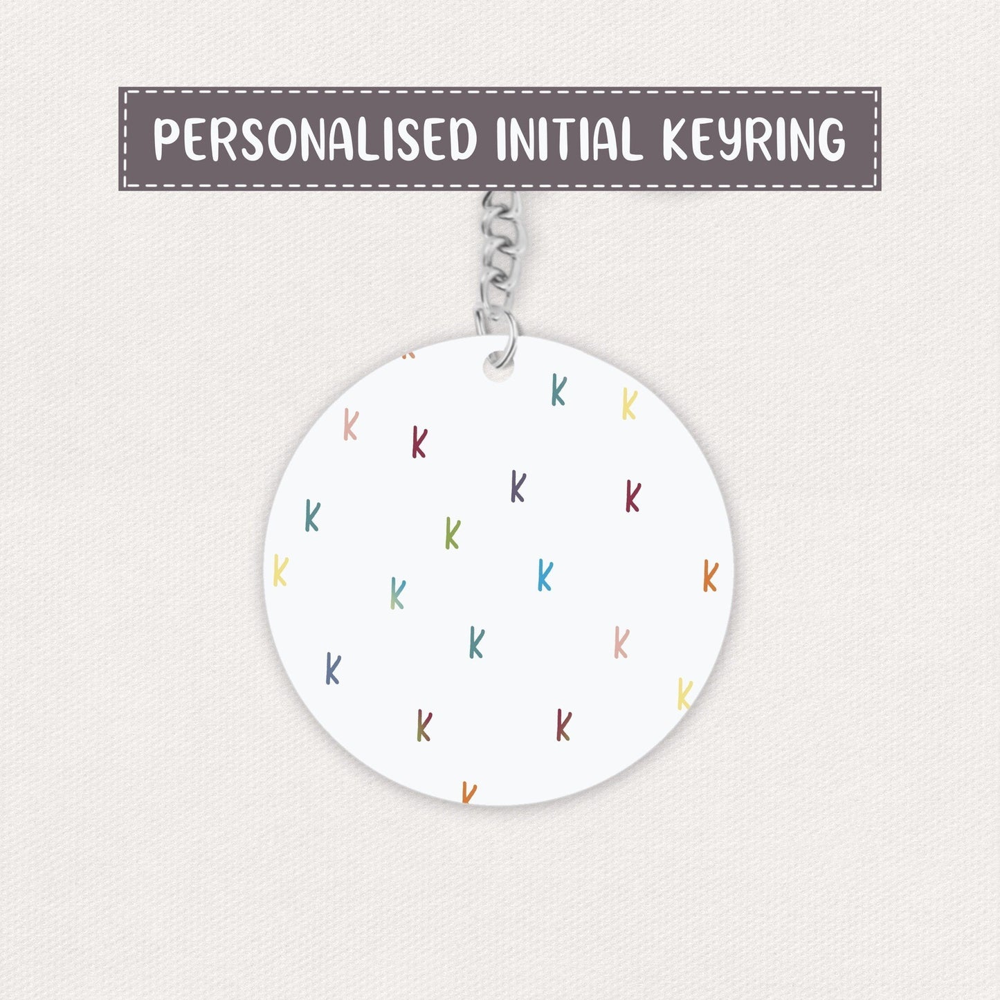 Personalised Initial Keyring