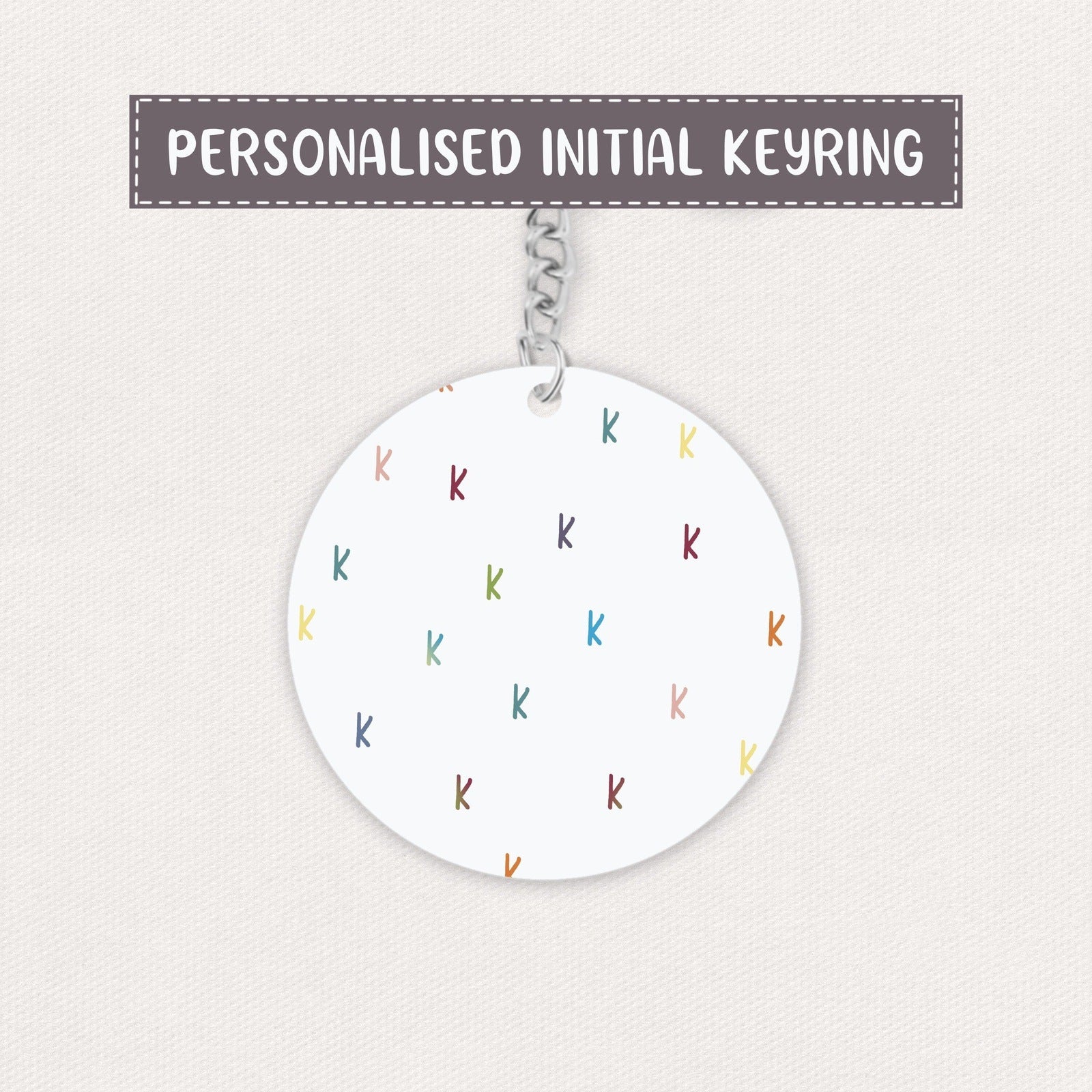 Personalised Initial Keyring
