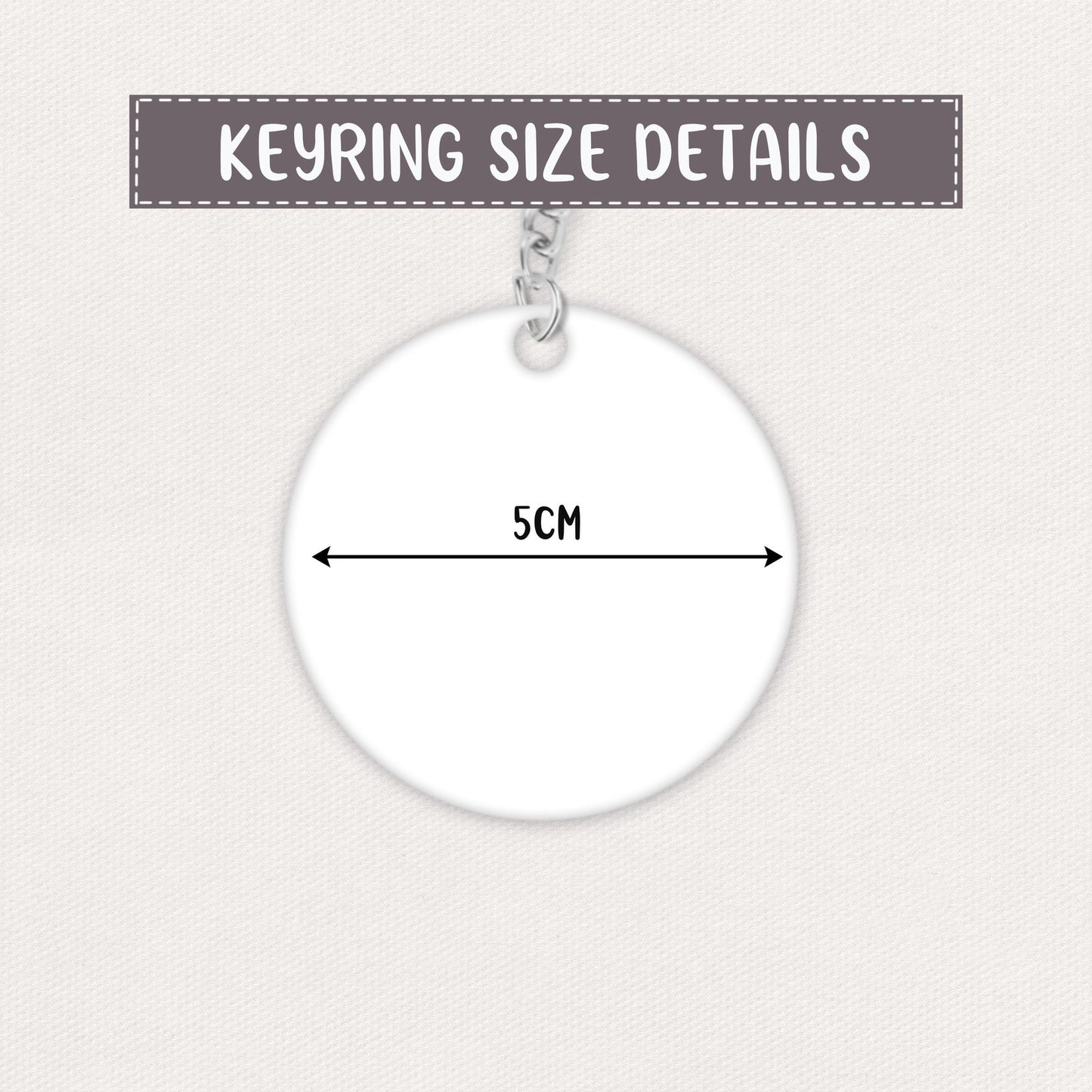 Personalised Initial Keyring