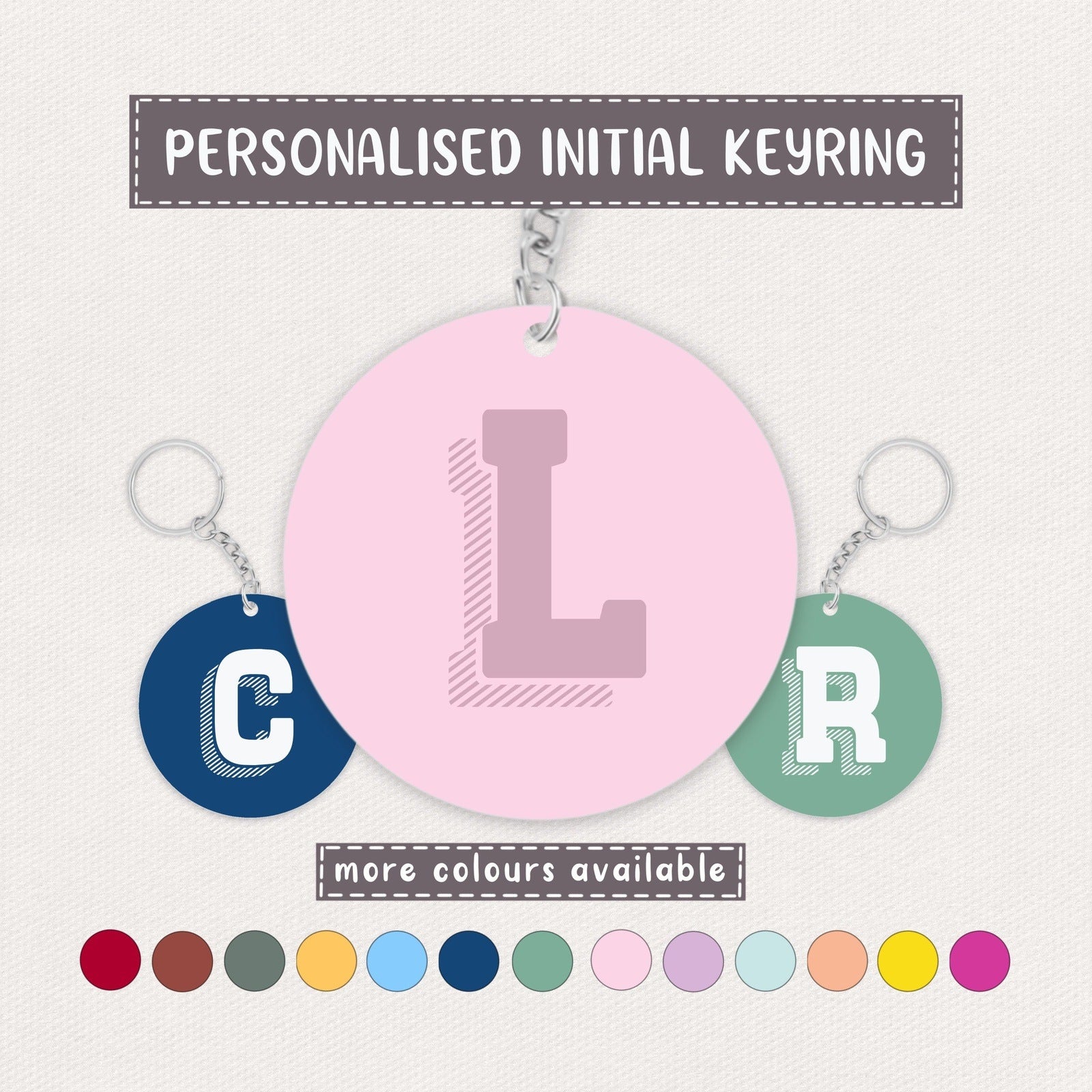 Personalised Initial Keyring