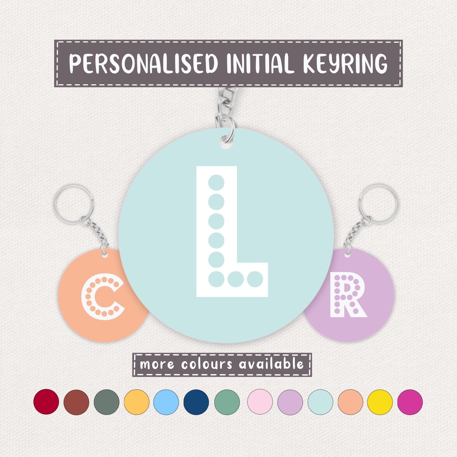 Personalised Initial Keyring
