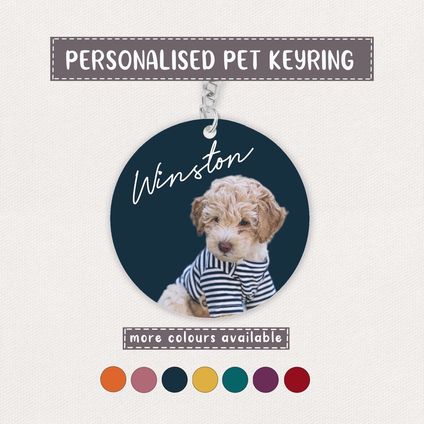 Personalised Dog Keyring