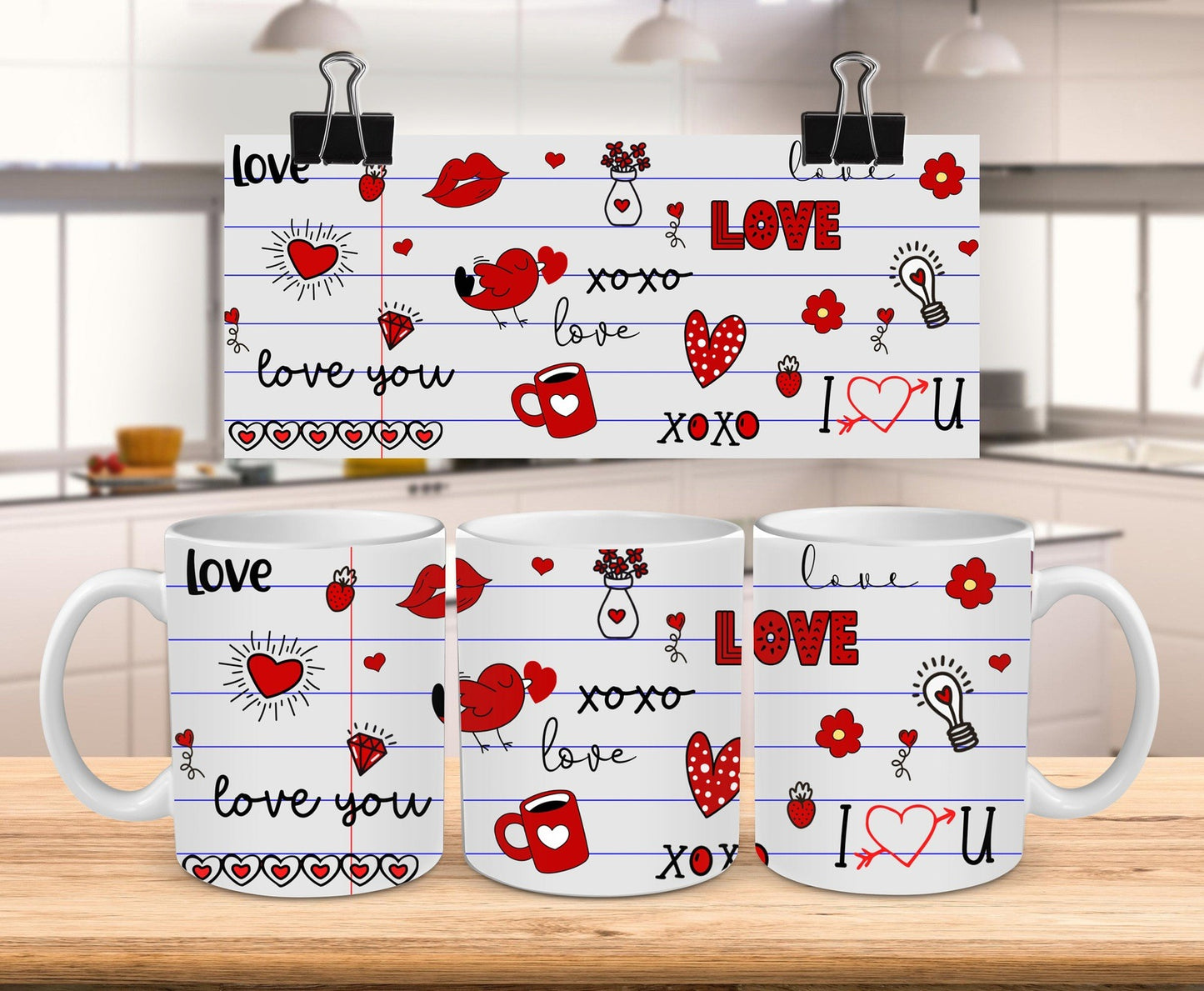 Love You Doodle Mug