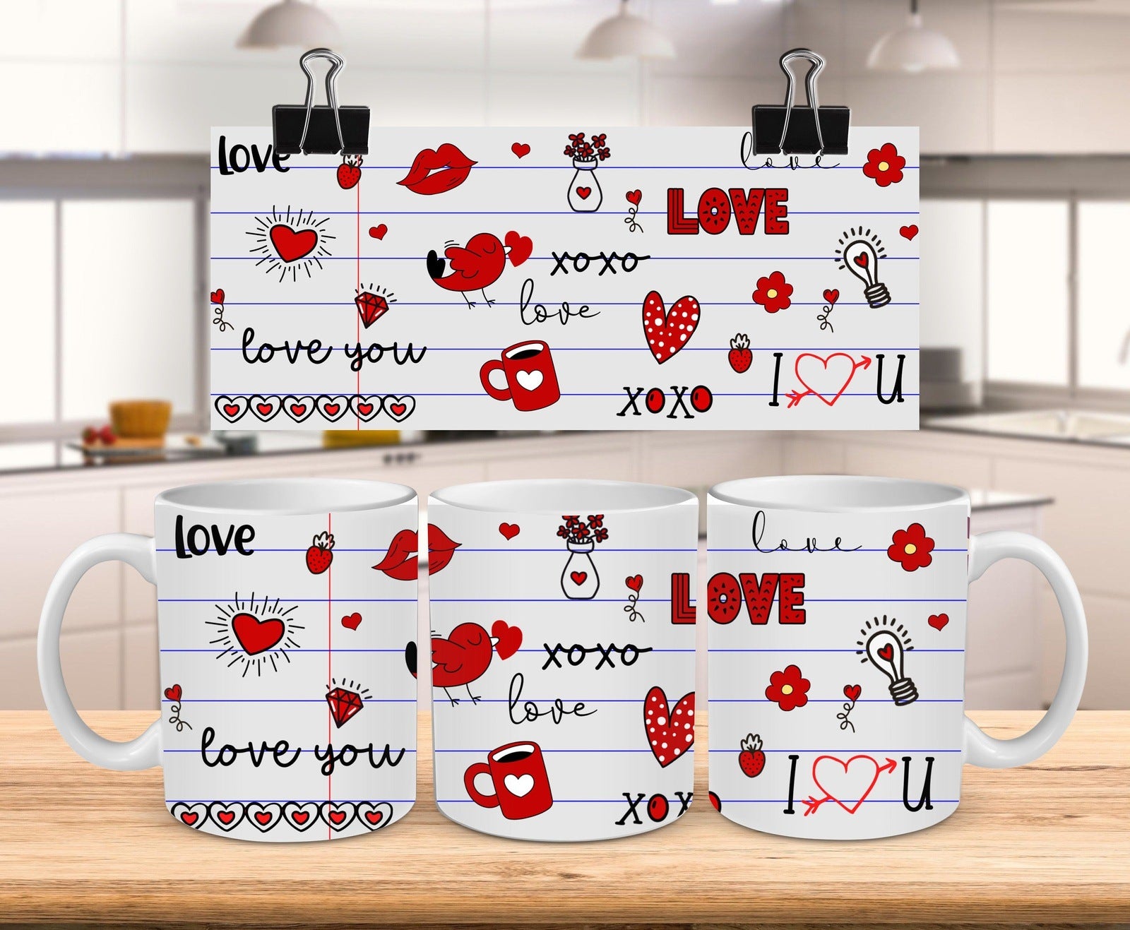 Love You Doodle Mug