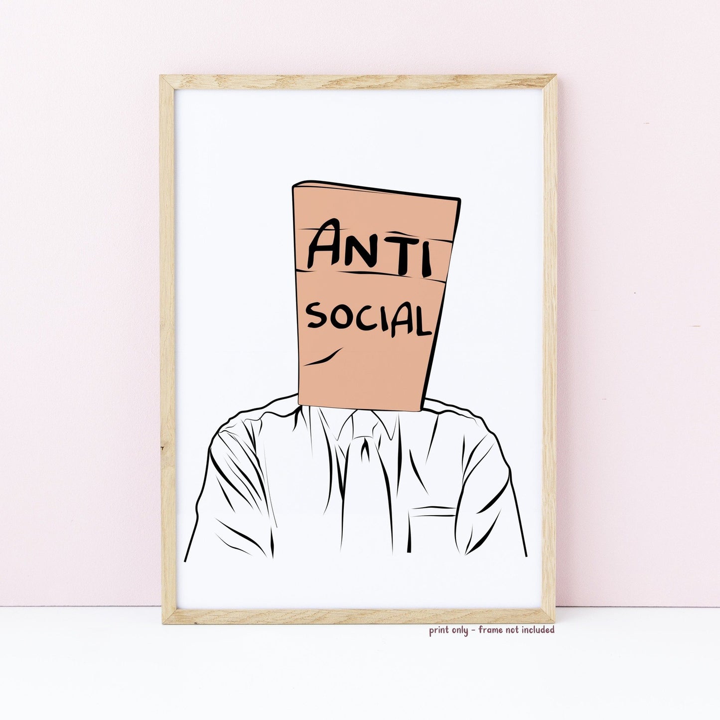 Anti Social Wall Print