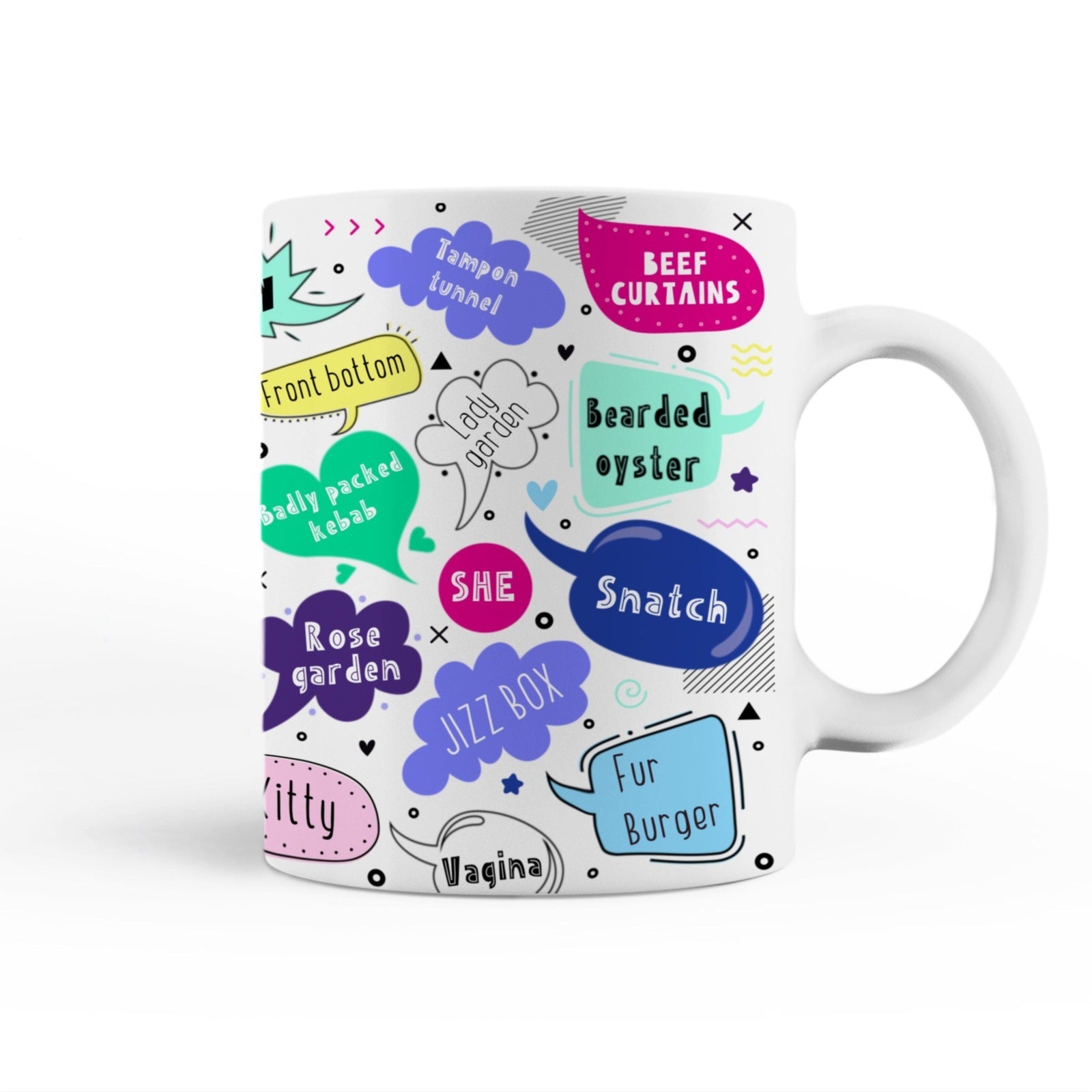 Funny Vagina Names Mug – Designs by Miss Lippy