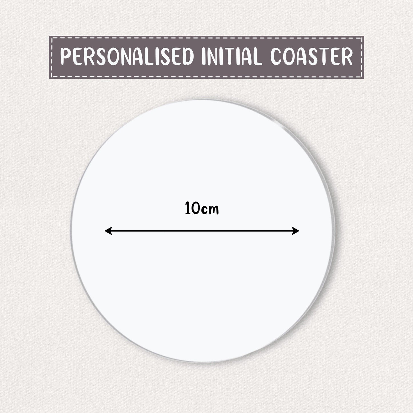 "You’ll Do" Personalised Love Heart Coaster