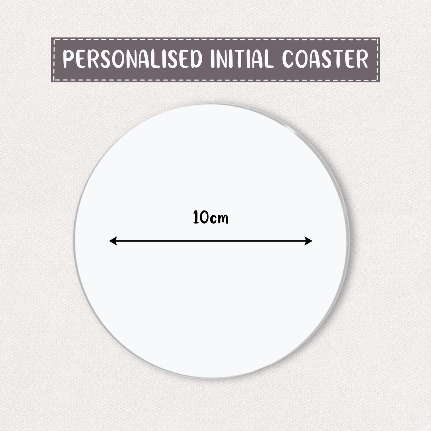 Personalised Love Heart Coaster