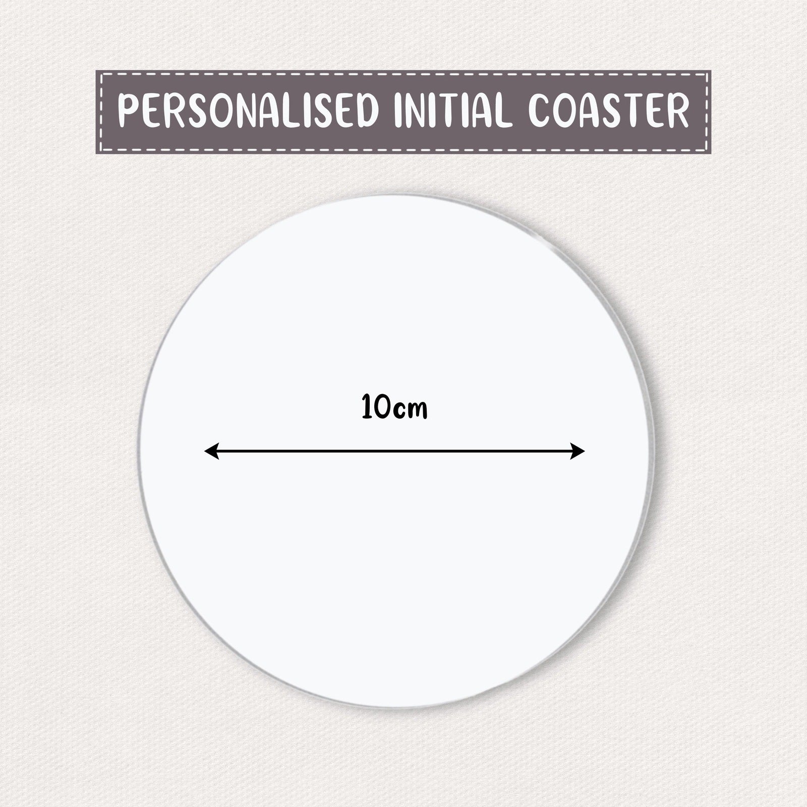 Personalised Love Heart Coaster