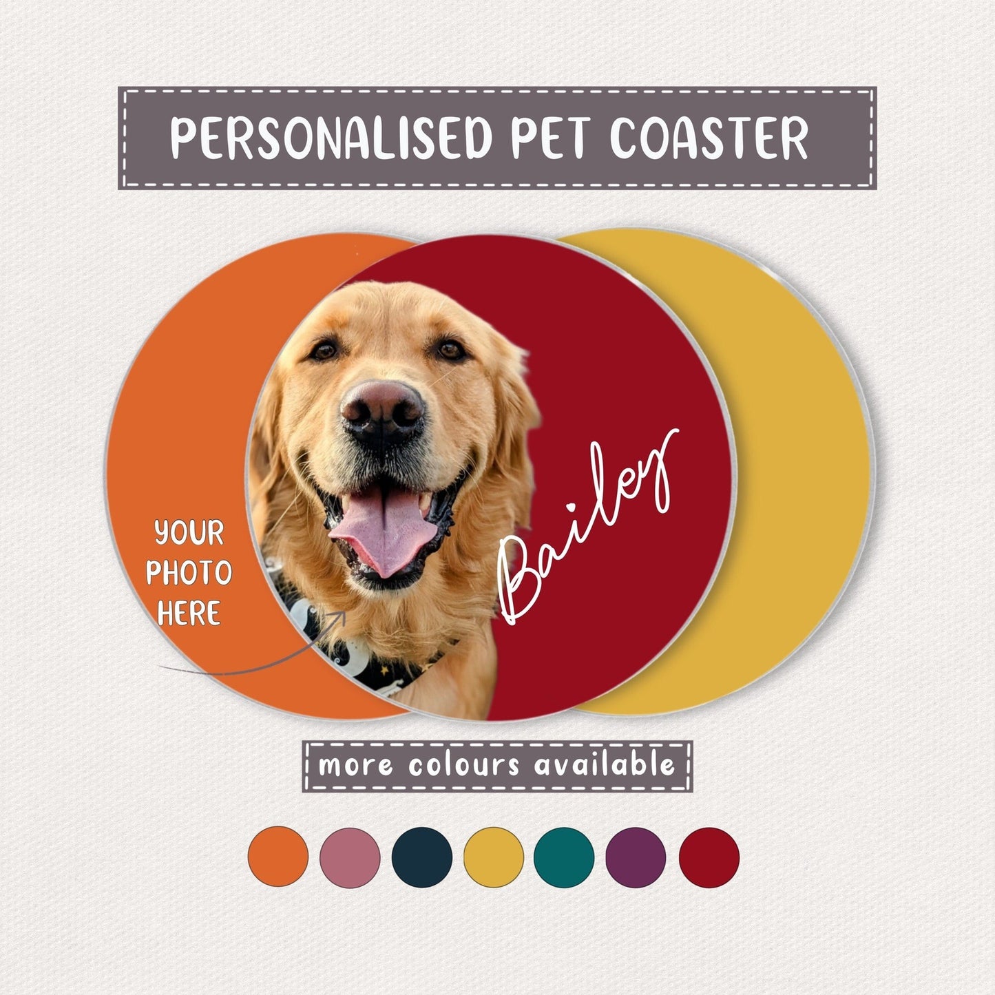 Personalised Pet Coaster
