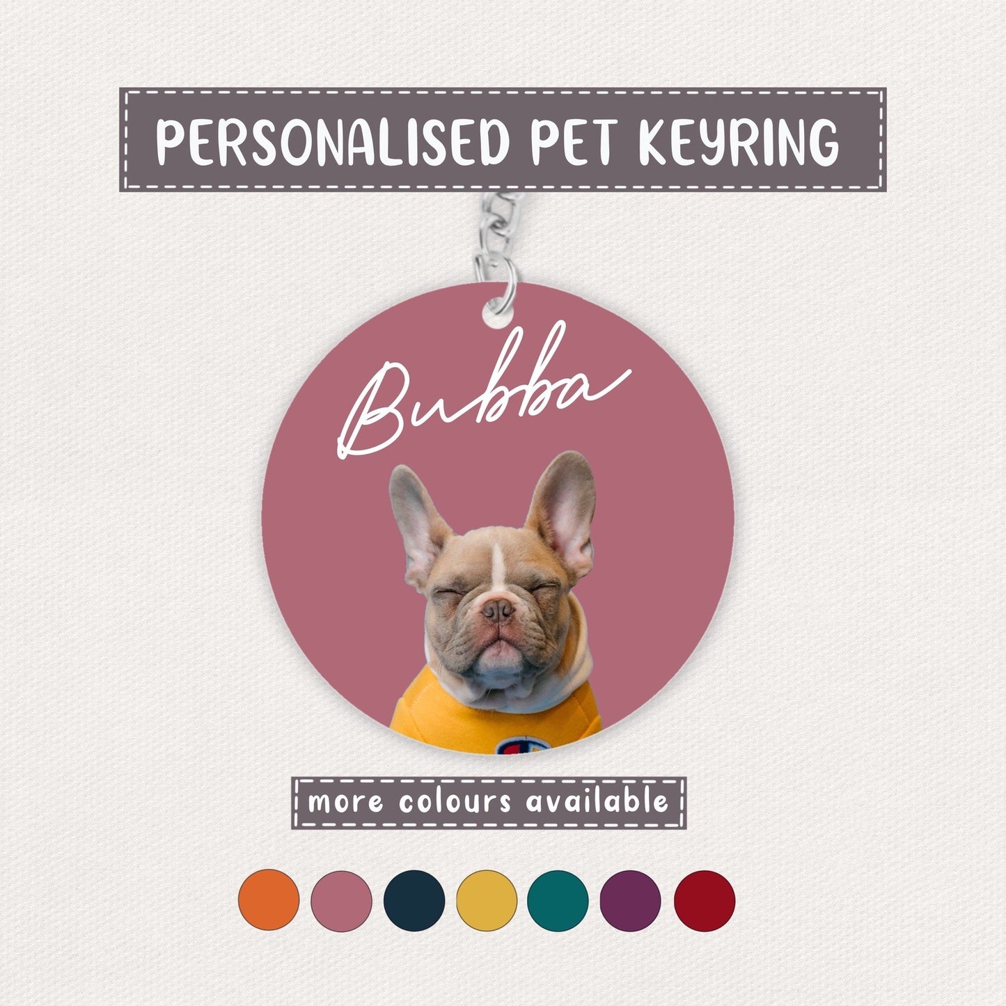 Personalised Dog Keyring