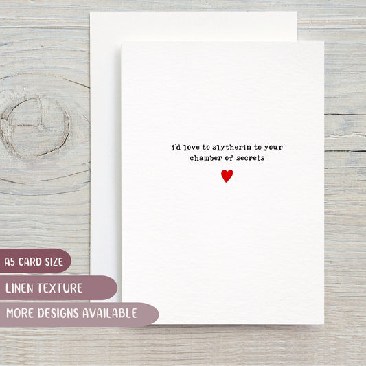 Chamber of Secrets Valentines Day Card