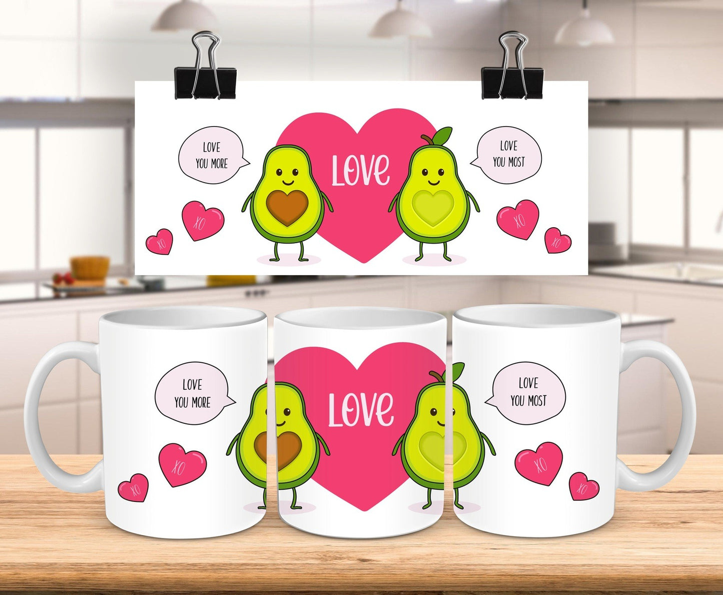 Love You More Avocado Mug