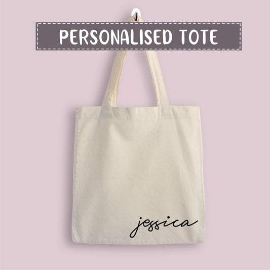 Personalised Name Tote Bag