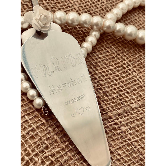 Personalised Wedding Day Cake Knife