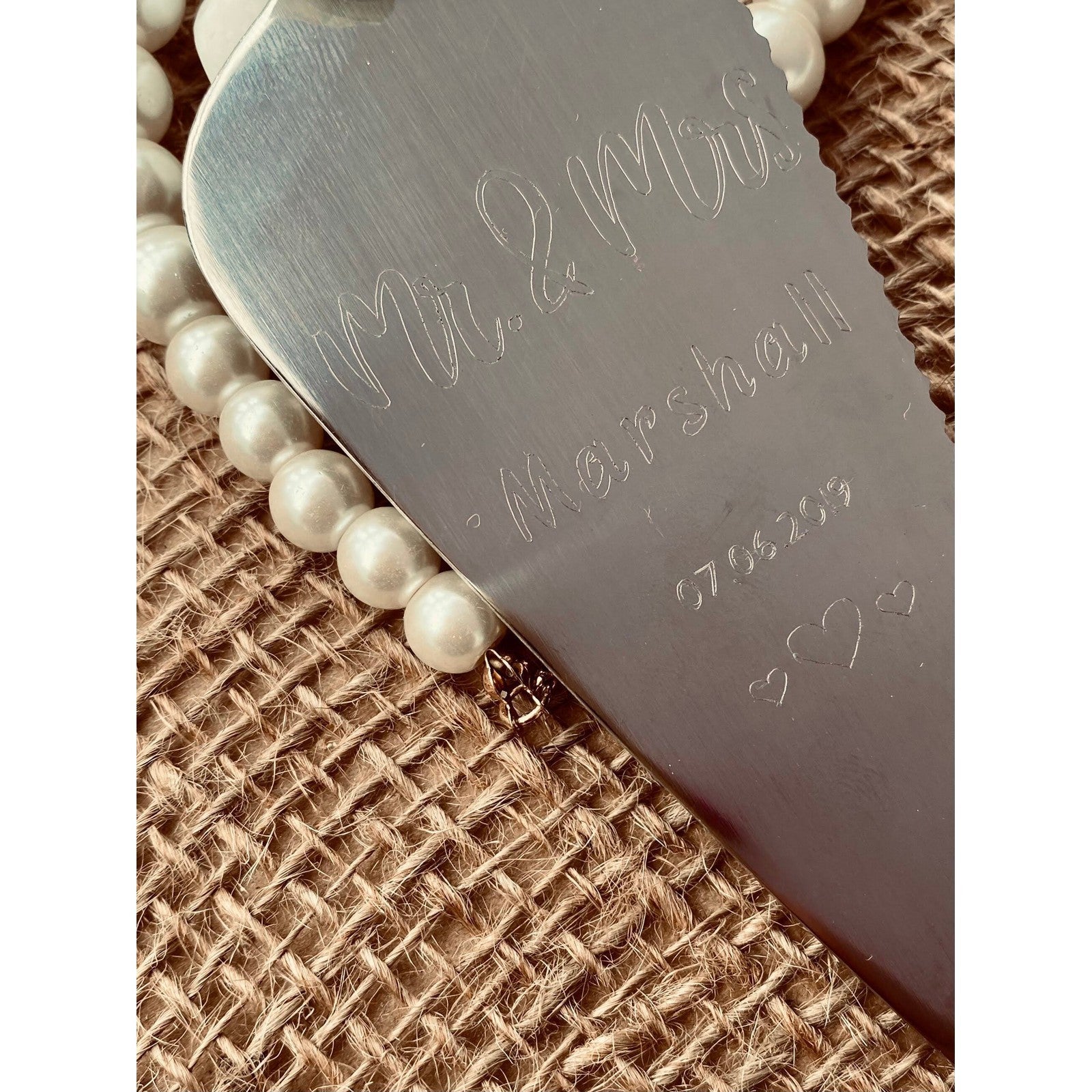 Personalised Wedding Day Cake Knife