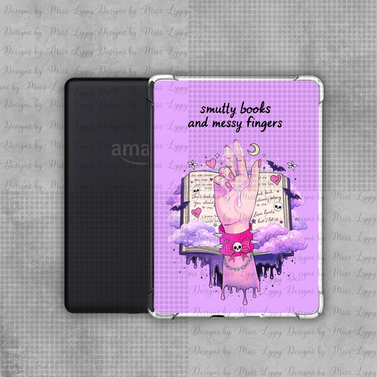Dark Romance Kindle Insert - Messy Fingers (Lilac)