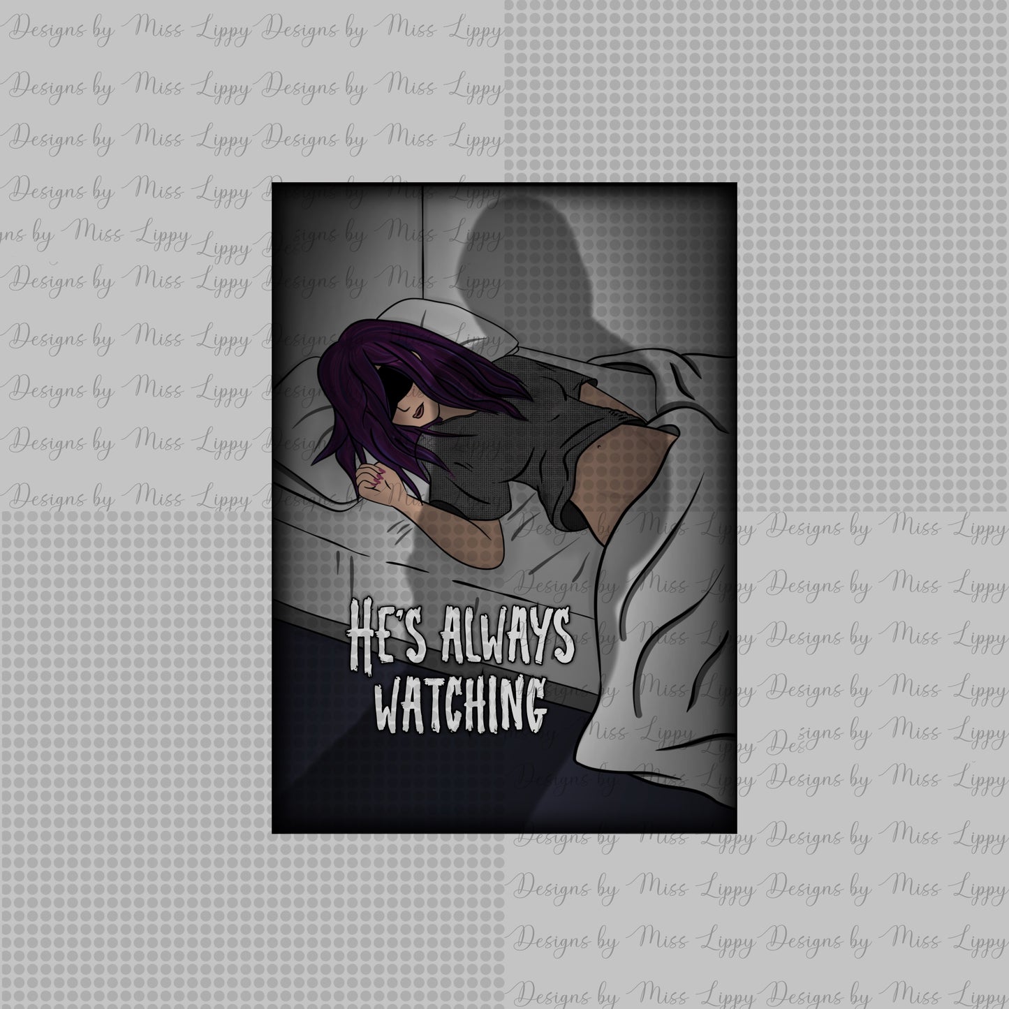 Dark Romance Kindle Insert - He’s Always Watching