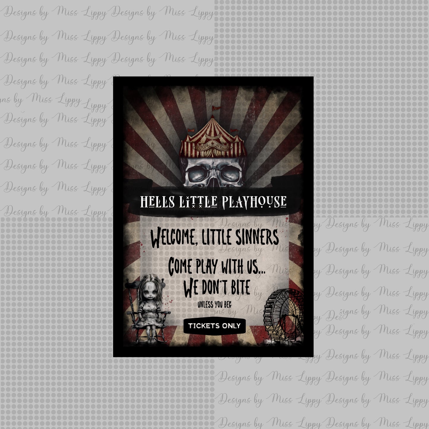 Dark Romance Kindle Insert - Welcome Sinners