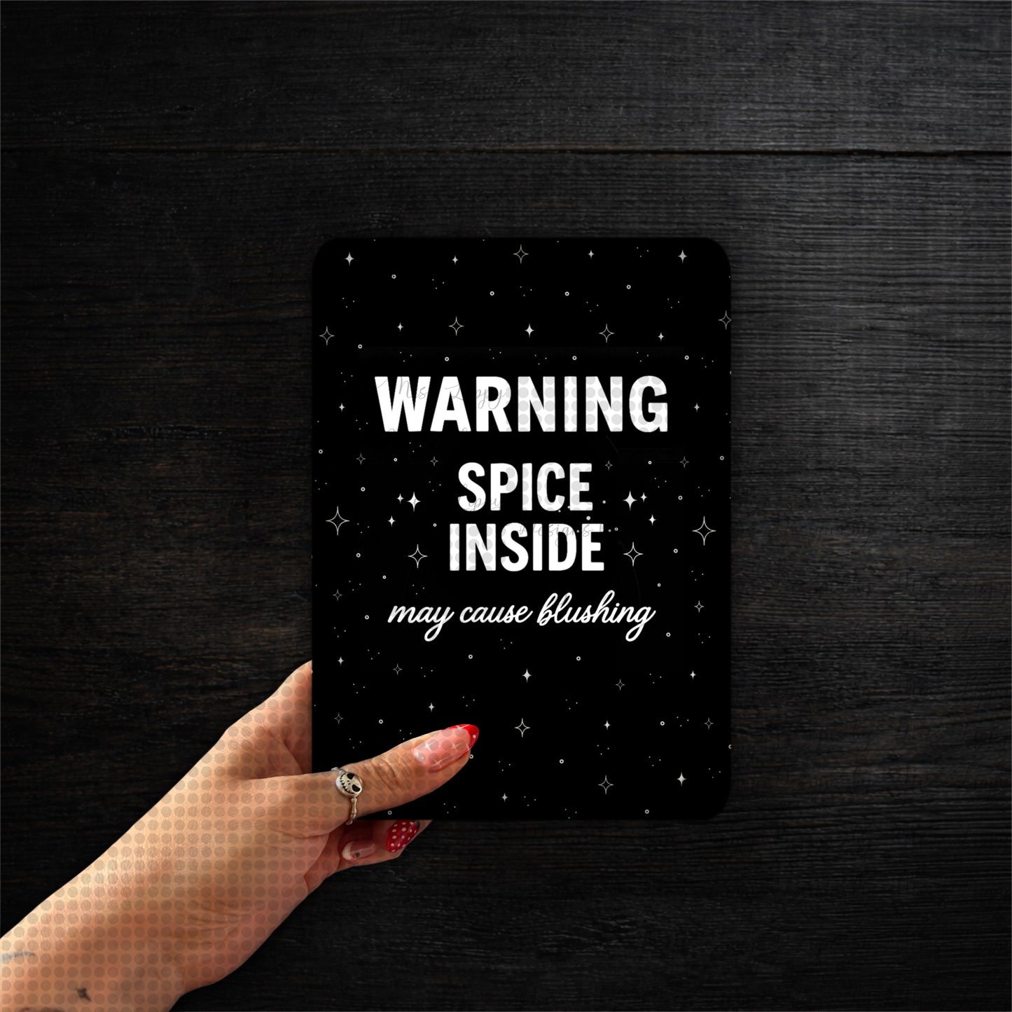 Dark Romance Kindle Insert - WARNING Spice Inside
