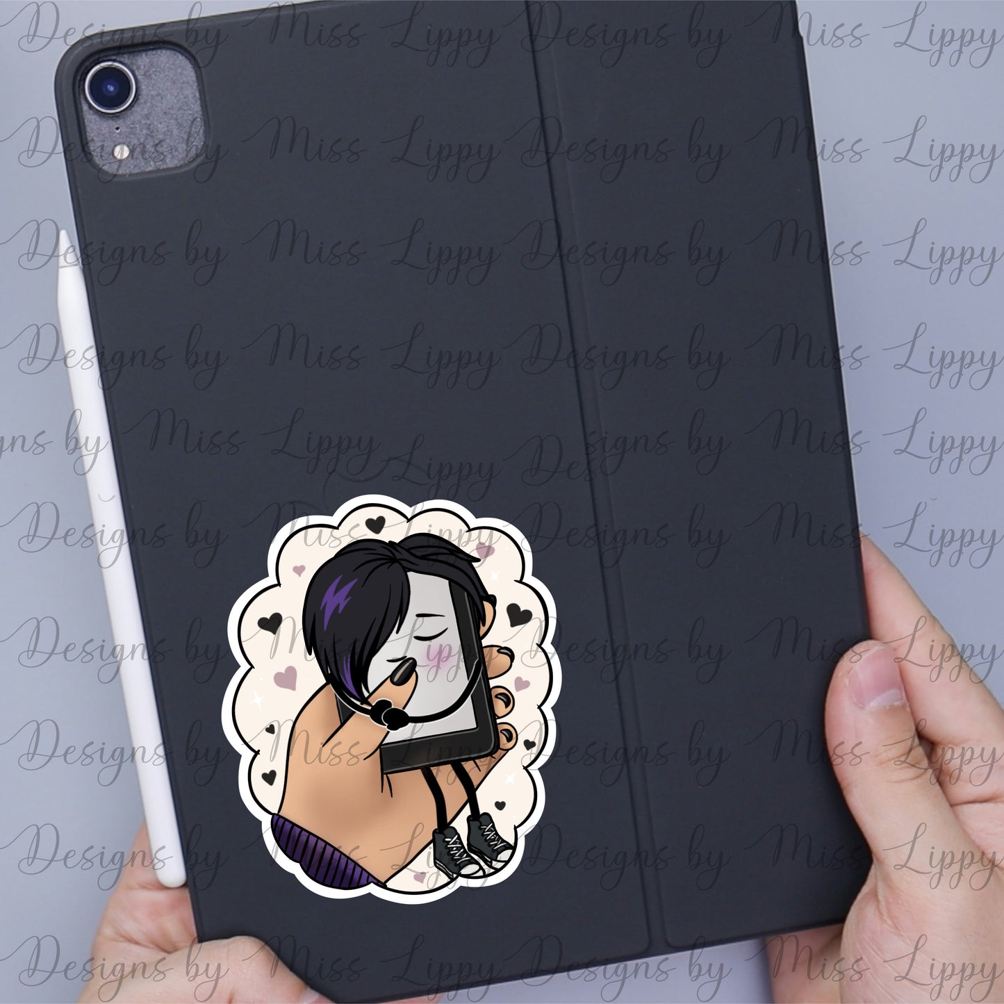 Emo Kindle Sticker - Mine