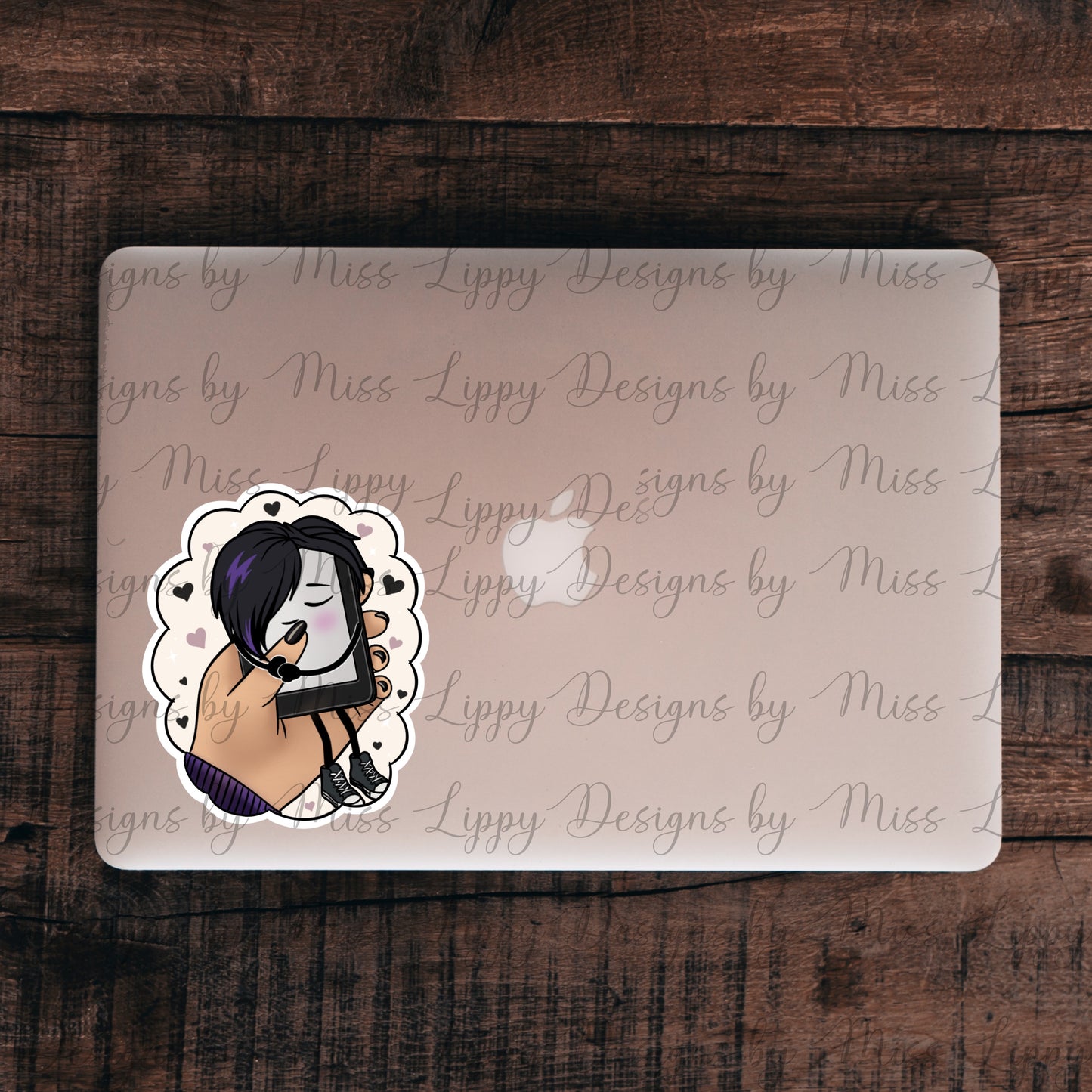 Emo Kindle Sticker - Mine