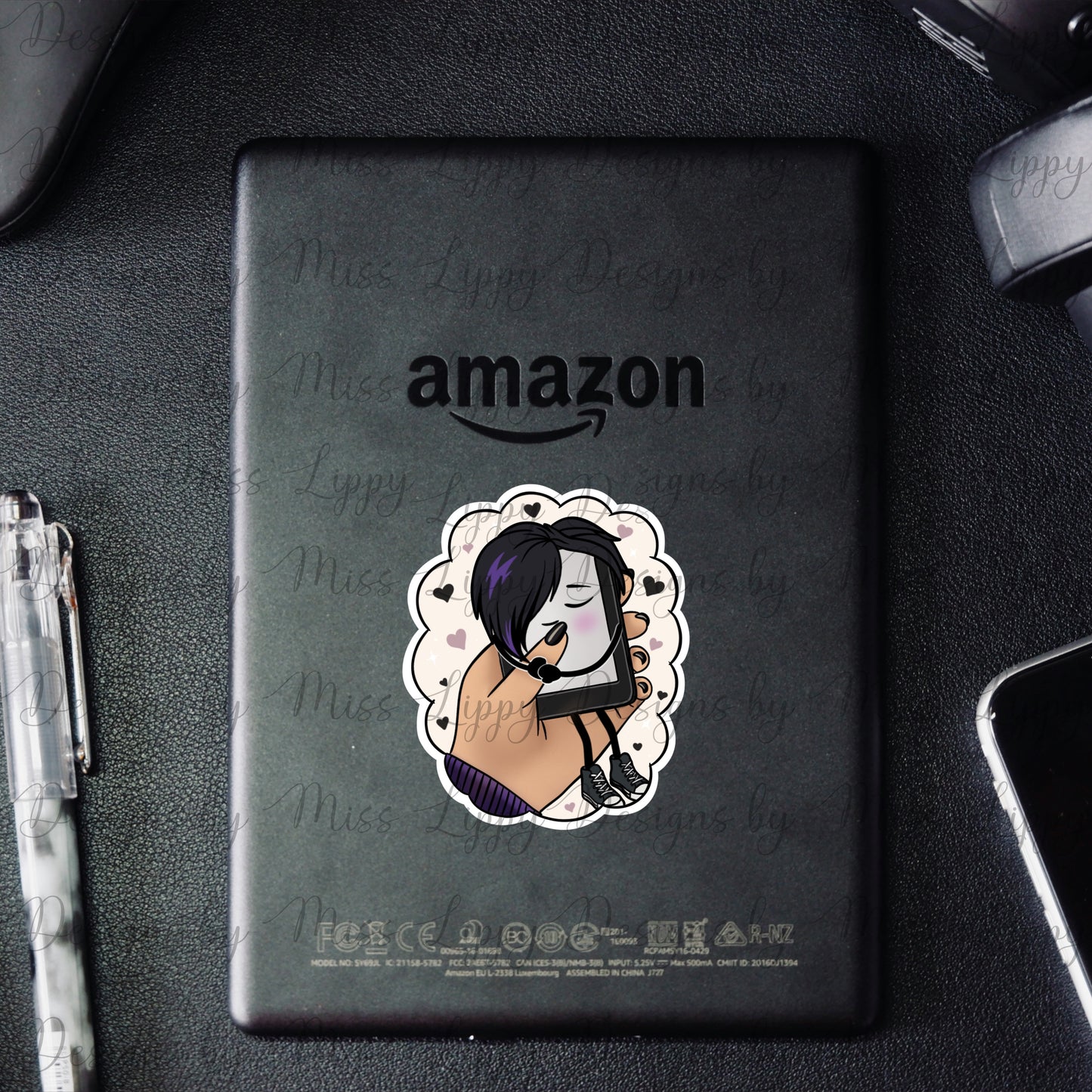 Emo Kindle Sticker - Mine