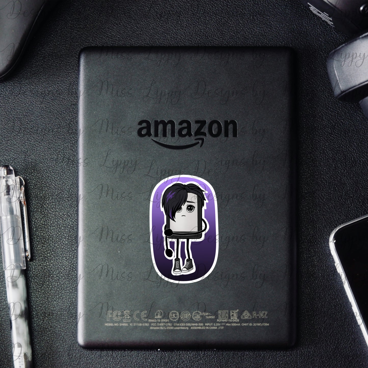 Emo Kindle Sticker - Where Are You?
