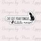 Haunting Adeline Book Sticker - Cat Got Your Tongue
