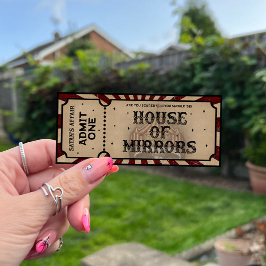 Haunting Adeline Book Sticker - House Of Mirrors Ticket