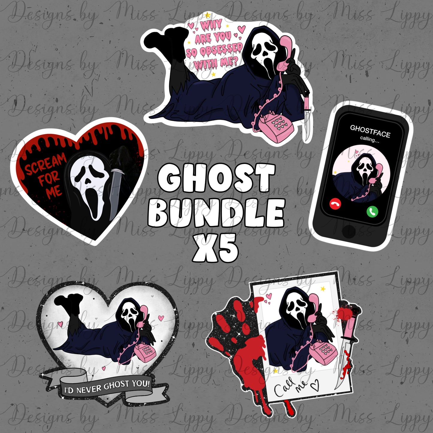 Ghostface Sticker bundle