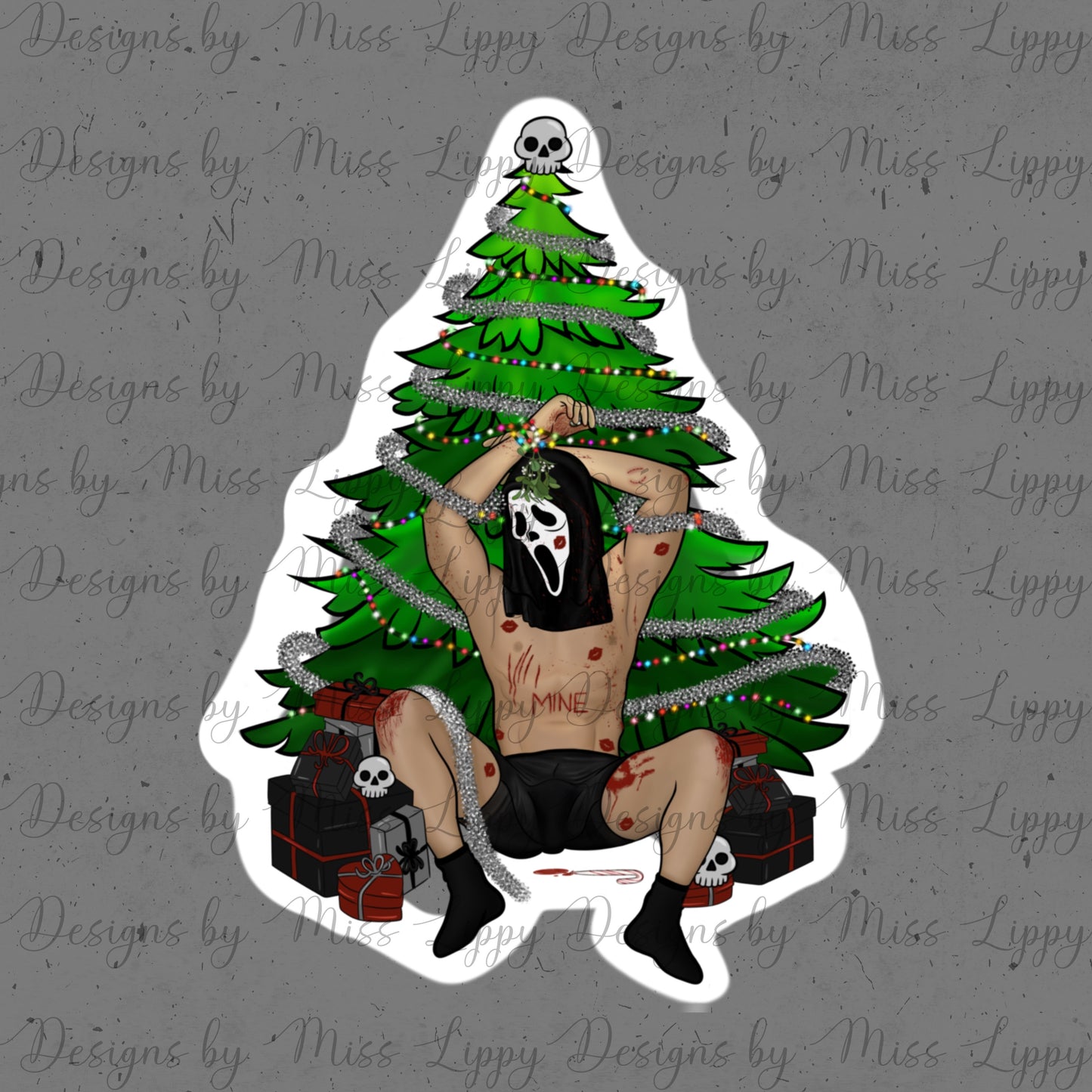 Ghostface Sticker bundle - Christmas Edition