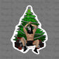 Ghostface Sticker - Under the Christmas Tree