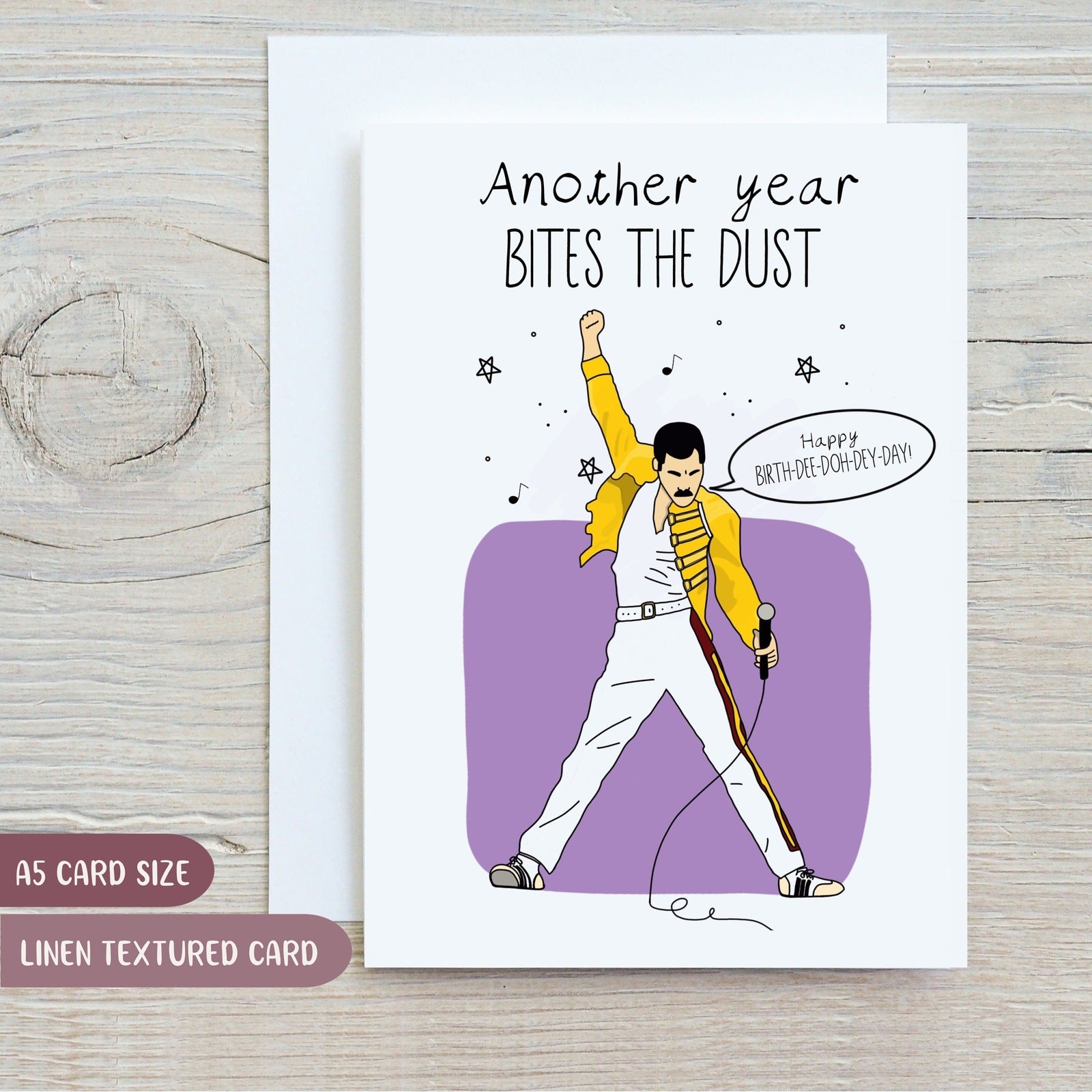 "Another Year Bites the Dust" Birthday Card