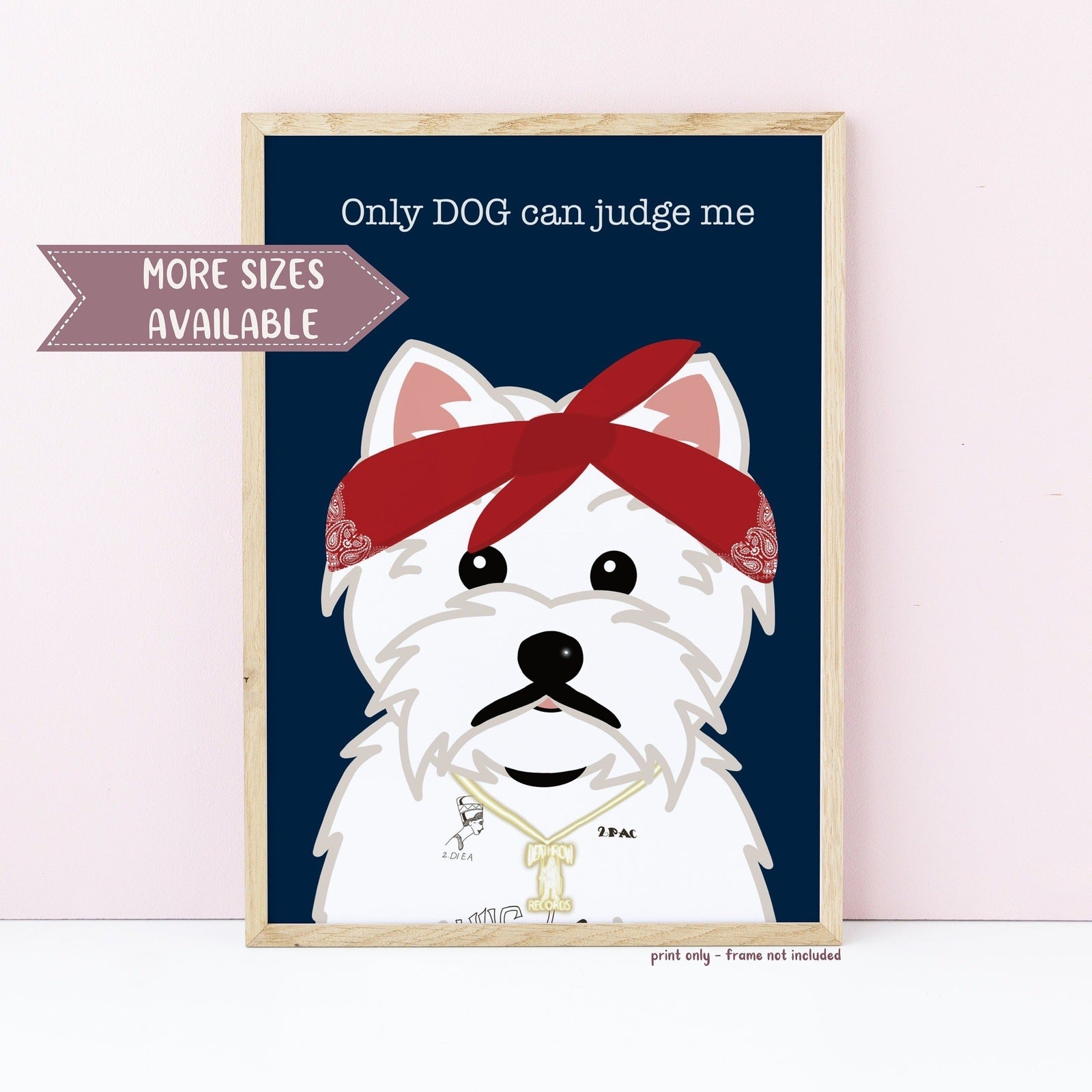 Only Dog can Judge Me Print