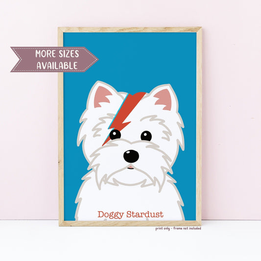 Doggy Stardust Wall Print
