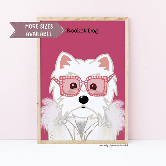 Rocket Dog Wall Print