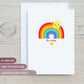 Rainbow Teacher Thank you Card
