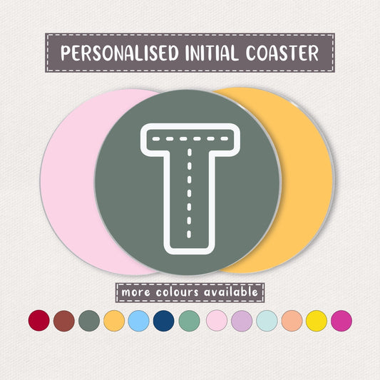 Personalised Initial Coaster