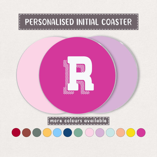 Personalised Initial Coaster