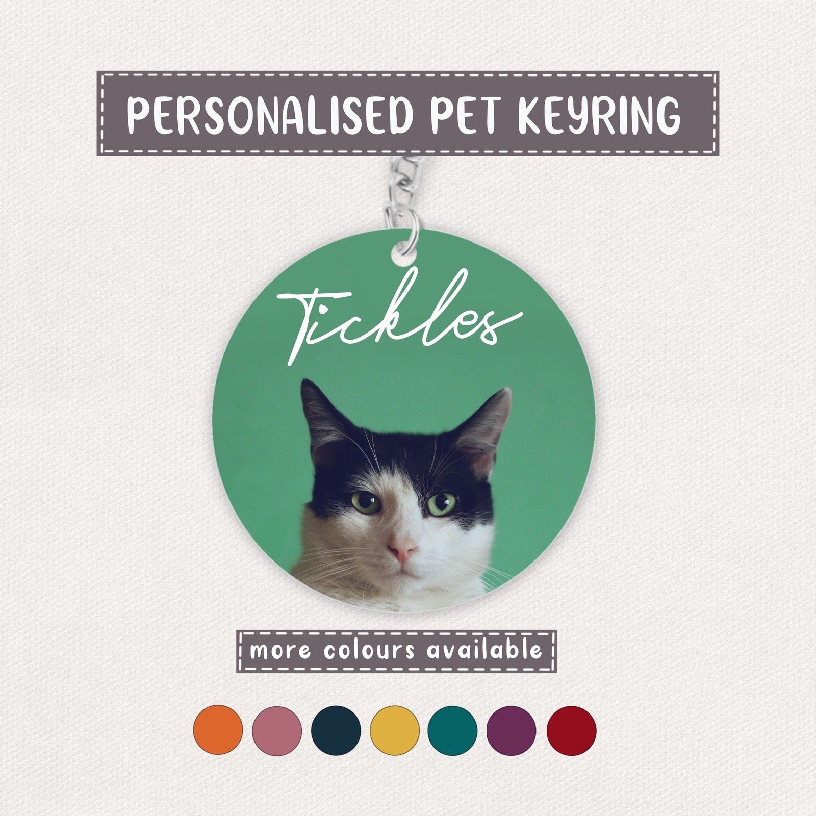 Personalised Pet Keyring
