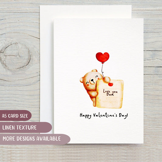 Teddy Bear Valentine’s Day Card