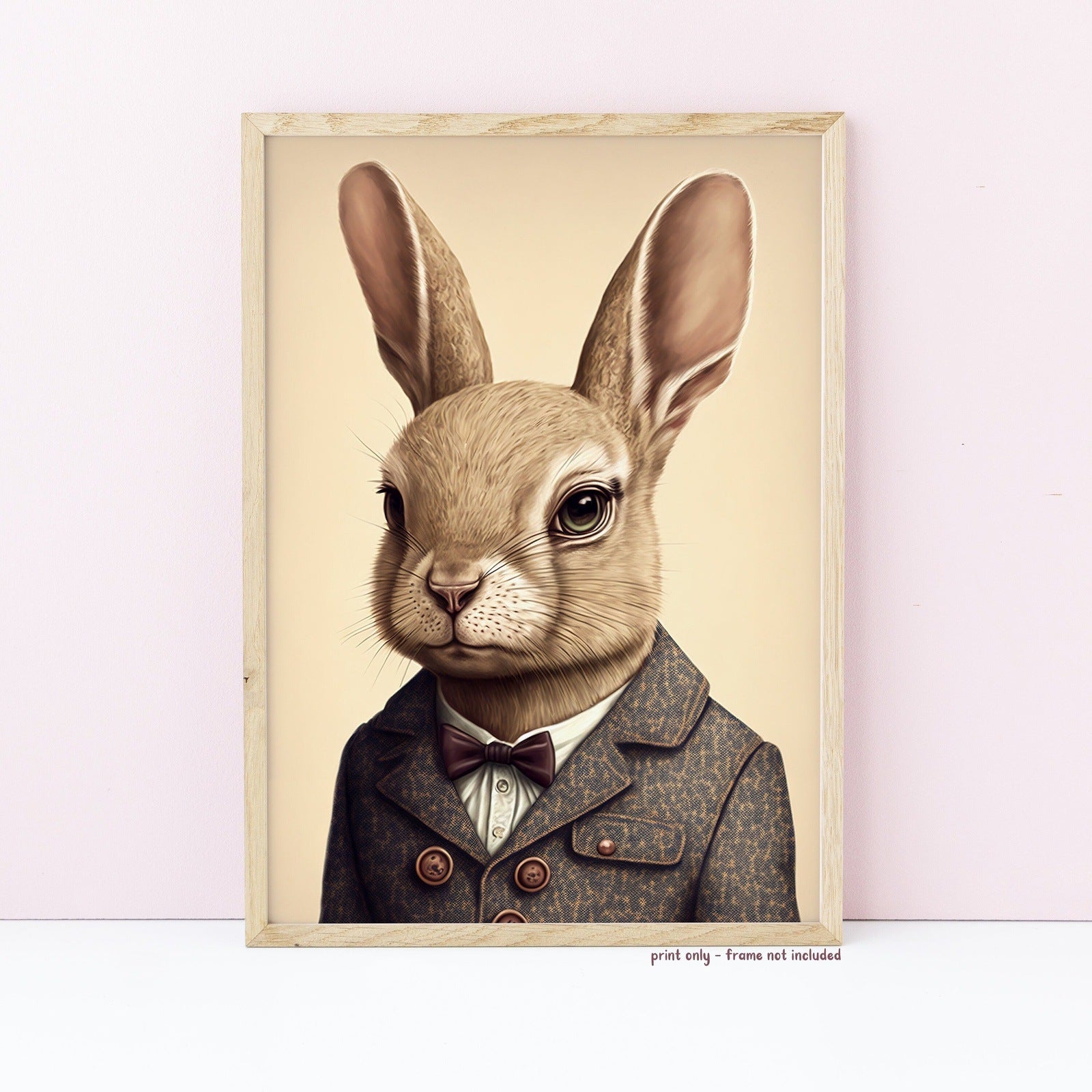 Suited Rabbit Print – Designs by Miss Lippy