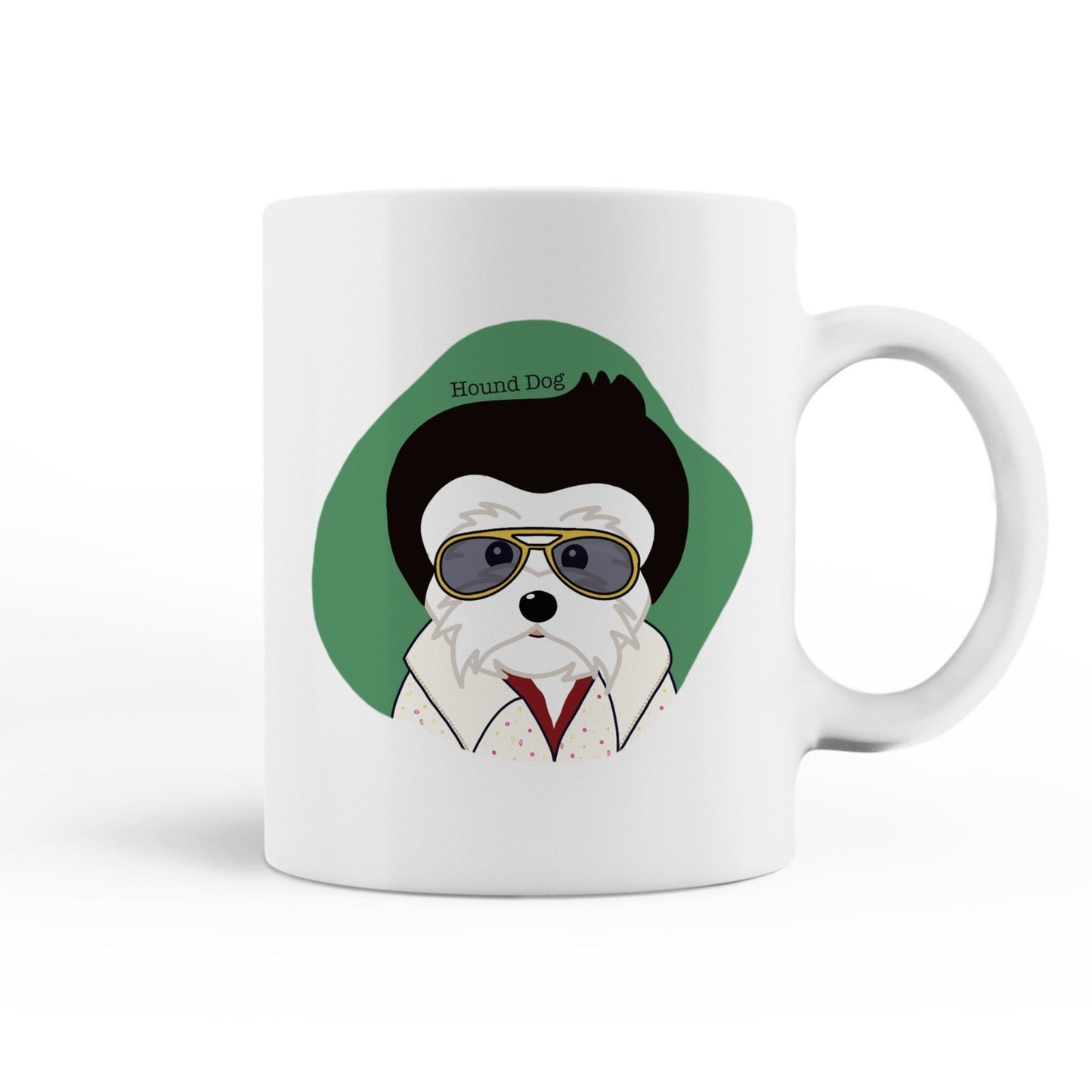 Hound Dog Elvis Mug