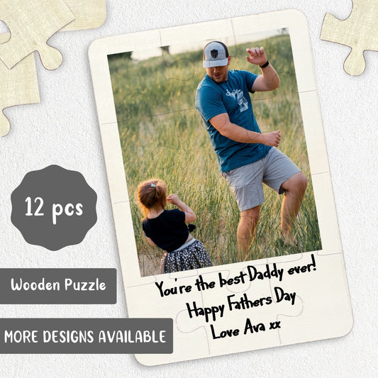 Fathers Day Wooden Jigsaw Puzzle