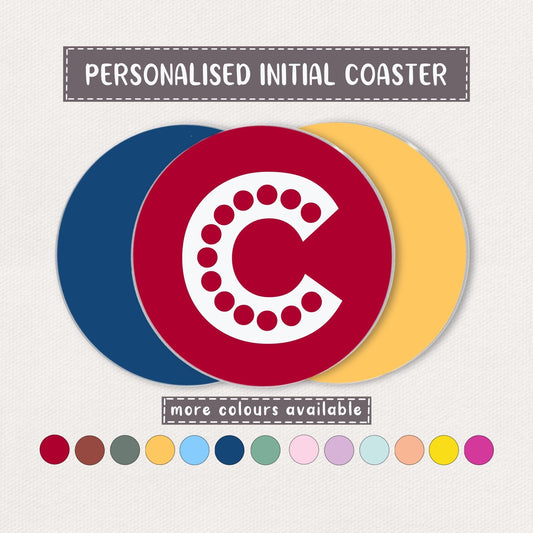 Personalised Initial Coaster