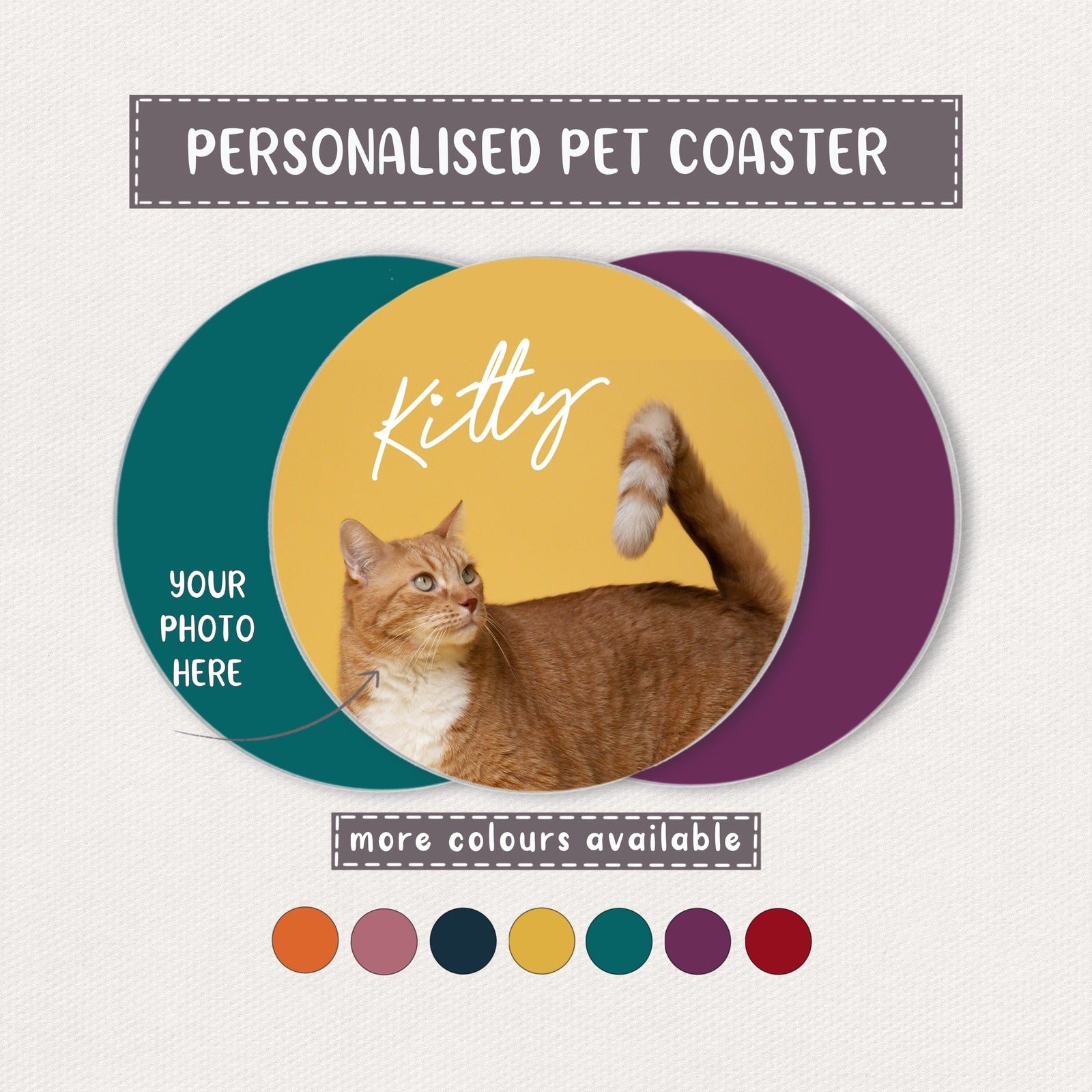 Personalised Pet Coaster
