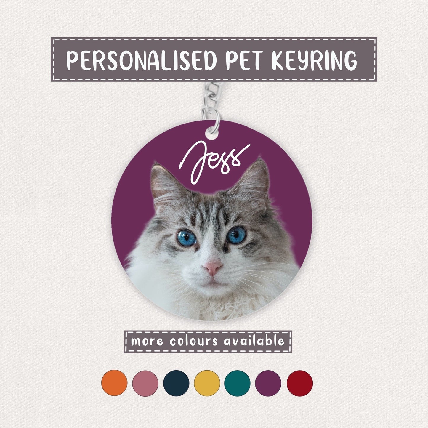 Personalised Pet Keyring