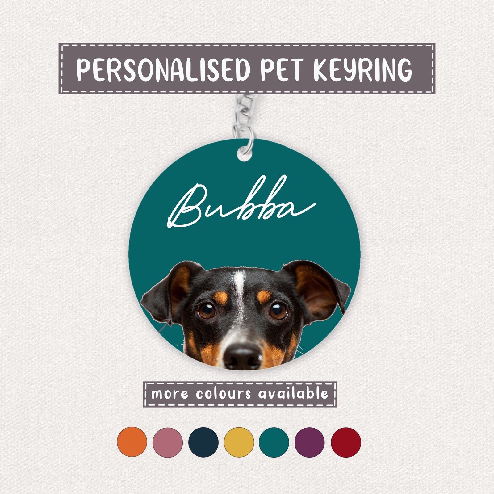 Personalised Dog Keyring